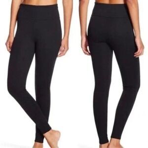 Assets by SPANX FL4915 Women's Black Ponte Shaping Leggings XL